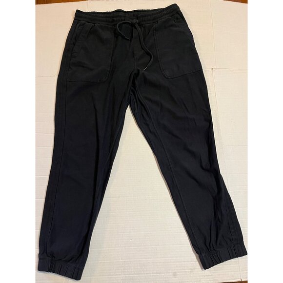 Athleta Farallon Jogger Pants For Women M Black Cotton & Spandex athletic casual - Picture 1 of 13